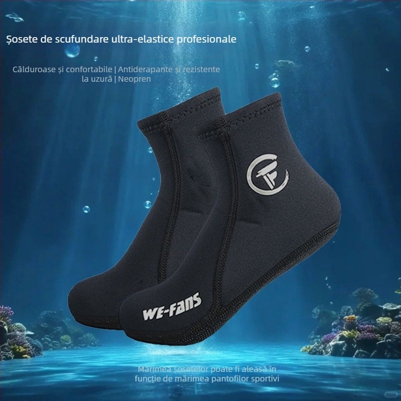 Șosete de scufundări pentru bărbați și femei, calde, antiderapante, pentru snorkeling și înot