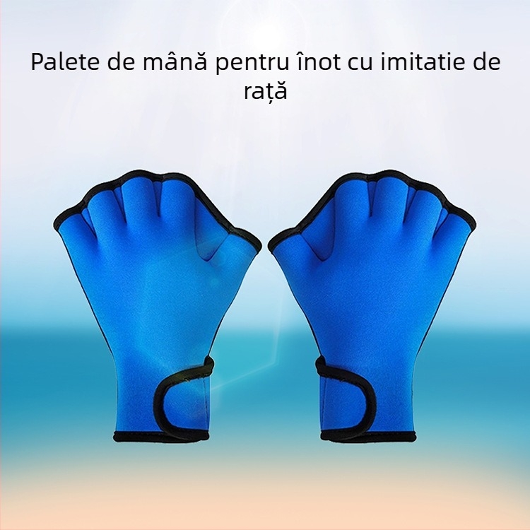 Mănuși de înot din cauciuc cu palme web pentru antrenament (Brand: OMOUBOI; Material: rubber diving material; Populația țintă: copii și adulți; Mărcile private autorizate: Da)