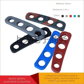Antrenor de aruncare din silicon pentru baschet – corector de formă pentru aruncări de la trei puncte, fixator de mână, posibilitate imprimare logo