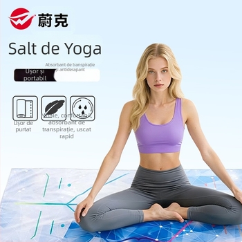 Peng Di Prosop de yoga din microfibră pentru fitness — 3 mm grosime, 300 g, absorbant de umezeală, antiderapant; compoziție: 85% poliester, 15% nylon