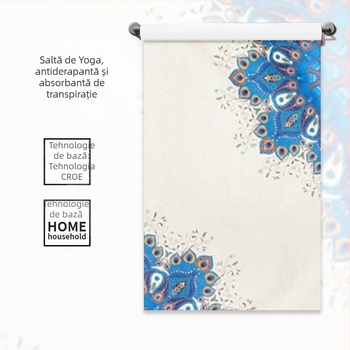 Peng Di Prosop de yoga din microfibră pentru fitness — 3 mm grosime, 300 g, absorbant de umezeală, antiderapant; compoziție: 85% poliester, 15% nylon