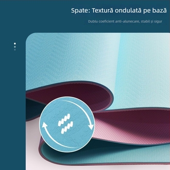 Covoraș de yoga TPE, antiderapant, set din 3 piese pentru uz casnic