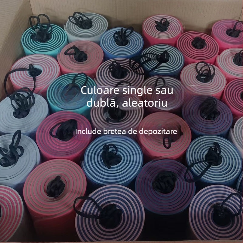 Covoraș de yoga TPE, antiderapant, set din 3 piese pentru uz casnic