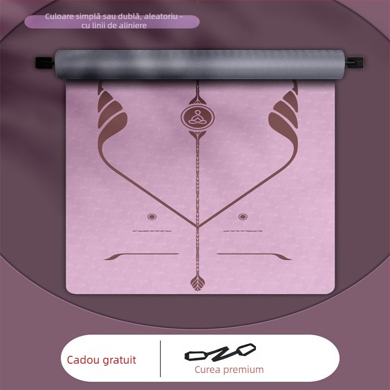 Covoraș de yoga TPE, antiderapant, set din 3 piese pentru uz casnic