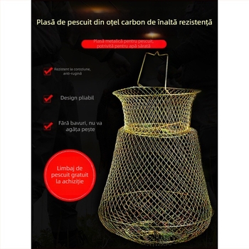 Mengda coș pliere din sârmă de oțel pentru protecția peștilor — Brand Mengda; Categorie: Protecția peștilor; Material: Altul