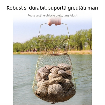 Mengda coș pliere din sârmă de oțel pentru protecția peștilor — Brand Mengda; Categorie: Protecția peștilor; Material: Altul