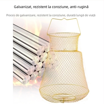 Mengda coș pliere din sârmă de oțel pentru protecția peștilor — Brand Mengda; Categorie: Protecția peștilor; Material: Altul
