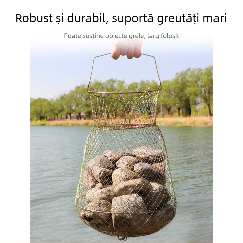 Mengda coș pliere din sârmă de oțel pentru protecția peștilor — Brand Mengda; Categorie: Protecția peștilor; Material: Altul