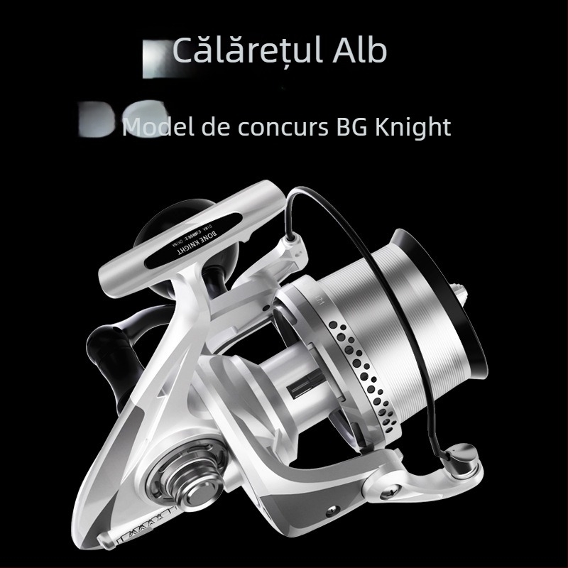 Mulinetă de pescuit spinning DIWA/Diva 801 White Knight – rulmenți din oțel inoxidabil, corp din fibră de carbon, greutate 460 g