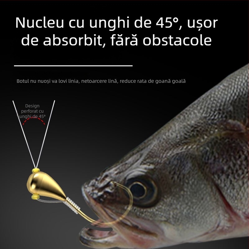 Plută cu 7 stele pentru caraș, cu un singur cârlig – înaltă sensibilitate; material: fir de nailon; loc de pescuit: râu, lac, rezervor