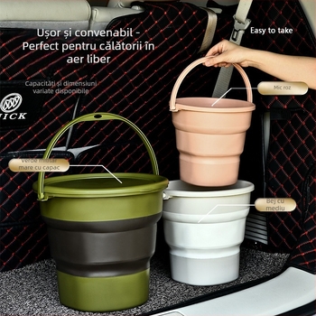 Galeata rotundă din plastic Carpenter, fără mâner; potrivită pentru apă rece și caldă; greutate 0,5 kg