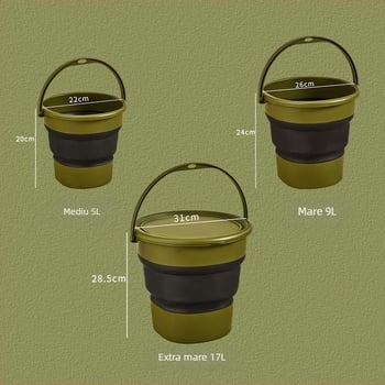 Galeata rotundă din plastic Carpenter, fără mâner; potrivită pentru apă rece și caldă; greutate 0,5 kg