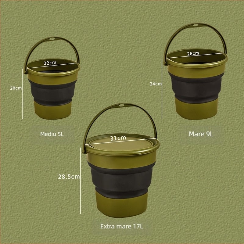 Galeata rotundă din plastic Carpenter, fără mâner; potrivită pentru apă rece și caldă; greutate 0,5 kg