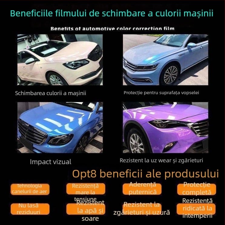 Folie lucioasă de înfășurare pentru motocicletă electrică, No.9, modele cu cenușă vulcanică și laser