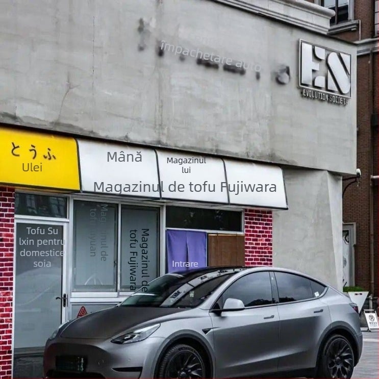 Folie lucioasă de înfășurare pentru motocicletă electrică, No.9, modele cu cenușă vulcanică și laser