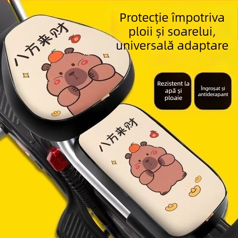 Husă pentru șezut bicicletă electrică din PU — impermeabilă, cu strat gros, universală pentru toate anotimpurile, compatibilă cu AIMA, YADI și Tailin