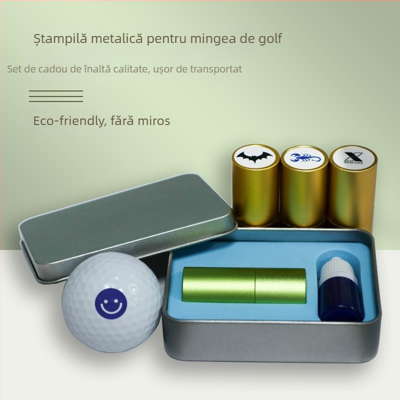 Sigiliu pentru mingi de golf – cilindric, din plastic, suprafață de imprimare fotosensibilă, model SG-11