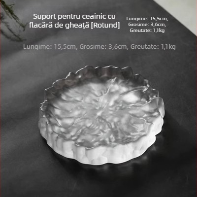 Set ceainic din sticlă Hydemann — fabricație manuală, stil chinezesc, personalizabil, material: sticlă