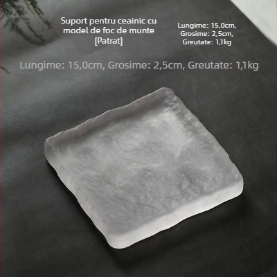 Set ceainic din sticlă Hydemann — fabricație manuală, stil chinezesc, personalizabil, material: sticlă