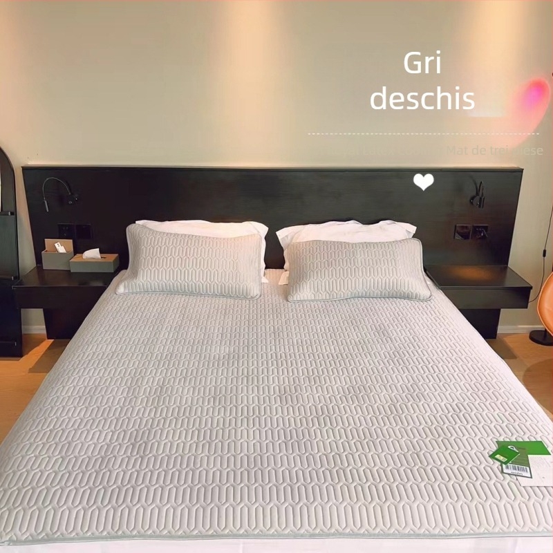 Set din latex natural, trei piese, covoraș de răcire pliabil, conținut latex >90%, țesătură imprimată