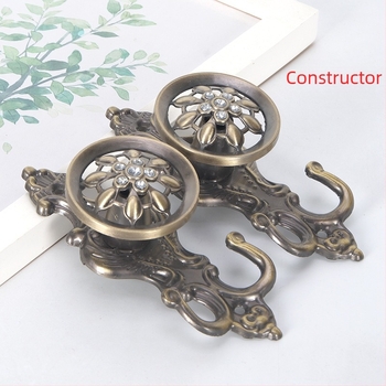 Cuier din aluminiu pentru perdele, stil chinezesc clasic, accesorii pentru perdele