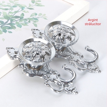 Cuier din aluminiu pentru perdele, stil chinezesc clasic, accesorii pentru perdele