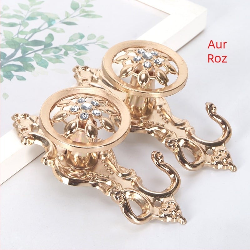 Cuier din aluminiu pentru perdele, stil chinezesc clasic, accesorii pentru perdele