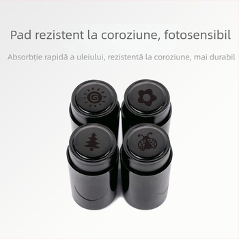 Divine Light ștampilă din plastic, rotundă, sensibilă la lumină