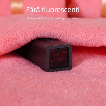 Set de prosoape de baie din velur coral, în cutie cadou