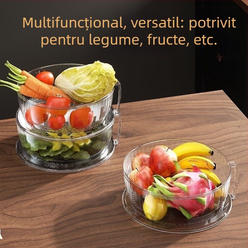 Raft depozitare bucătărie din PET, multistrat, cu izolație și protecție pentru praf pentru legume și resturi