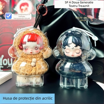 Carcasă de protecție Skullpanda, a treia generație, pentru Bubble Mart, acrilic, stil japonez, Jimujia