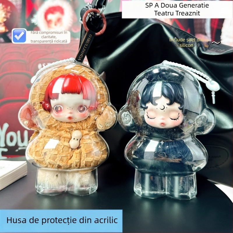 Carcasă de protecție Skullpanda, a treia generație, pentru Bubble Mart, acrilic, stil japonez, Jimujia