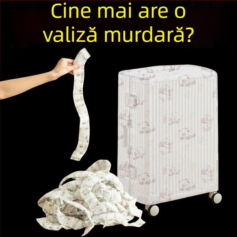 Husă de protecție pentru bagaje, universală, de unică folosință, din țesătură nețesută, protecție împotriva umezelii și ploilor pentru călătorii