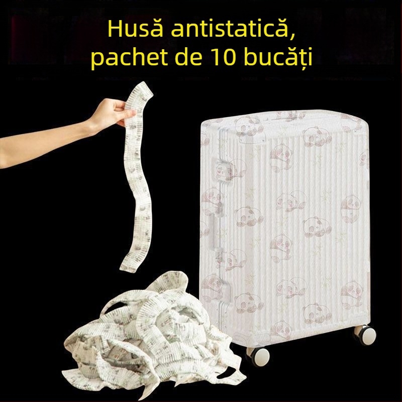 Husă de protecție pentru bagaje, universală, de unică folosință, din țesătură nețesută, protecție împotriva umezelii și ploilor pentru călătorii