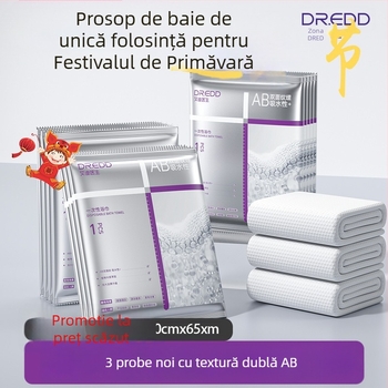 Prosop de baie de unică folosință, Dr. eddie, din fibre vegetale, formare prin presare la cald, absorbție în 0–5 s.