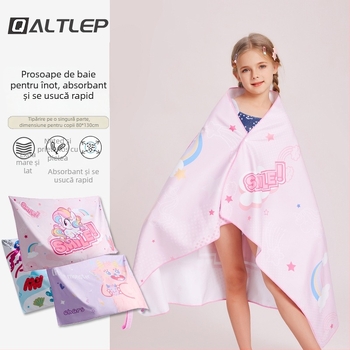 CHARS Prosop din microfibră, uscare rapidă pentru baie și plajă, cu mantie purtabilă, absorbant 200–300 g