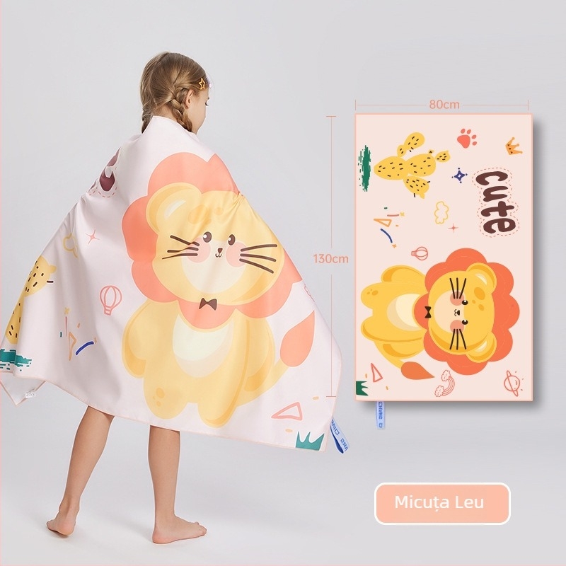 CHARS Prosop din microfibră, uscare rapidă pentru baie și plajă, cu mantie purtabilă, absorbant 200–300 g