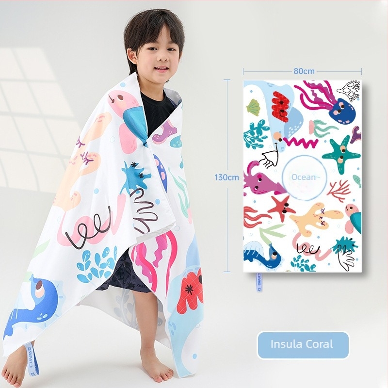 CHARS Prosop din microfibră, uscare rapidă pentru baie și plajă, cu mantie purtabilă, absorbant 200–300 g