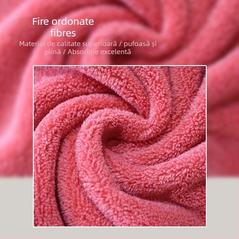 Prosoape de baie din coral fleece, greutate peste 500 g, fir 150D, brodată, personalizare disponibilă