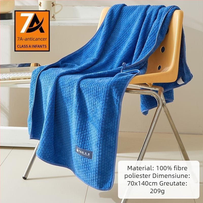 Prosop de baie Coral Velvet – moale, absorbant, uscare rapidă; pentru baie/plajă; poliester 150D Jacquard, sub 100 g