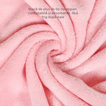 Prosop de baie pentru copii cu glugă, din fibră de poliester, cu model animal, potrivit pentru nou-născuți, utilizare pe tot parcursul anului