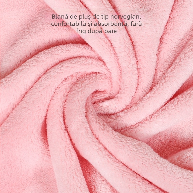 Prosop de baie pentru copii cu glugă, din fibră de poliester, cu model animal, potrivit pentru nou-născuți, utilizare pe tot parcursul anului