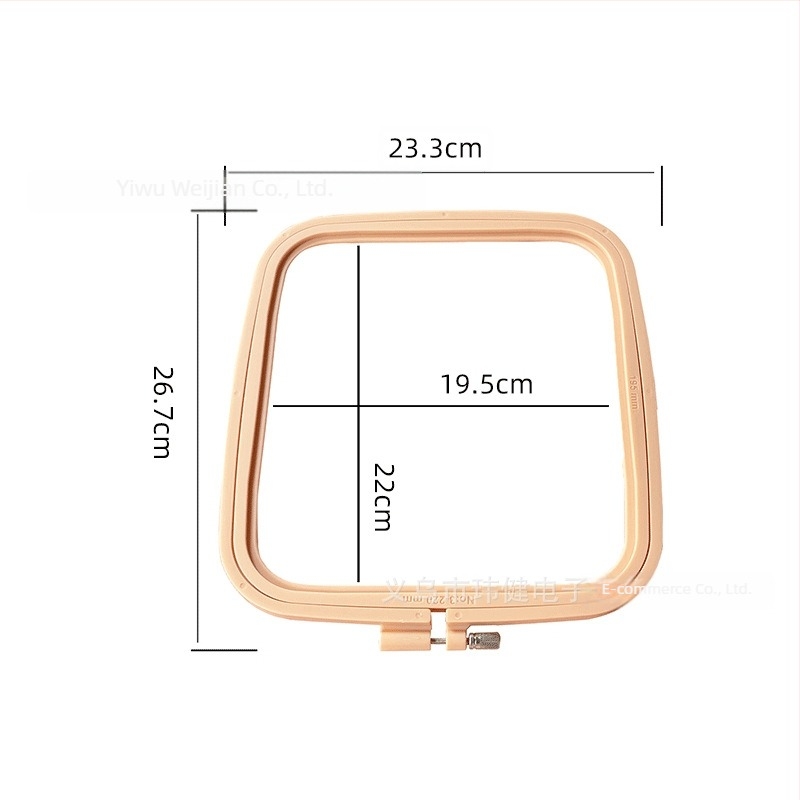 Inel pătrat de broderie — kit de unelte pentru broderie cu cruce, material ABS, origine Zhejiang