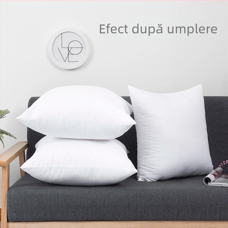 Husă pentru pernă, model solid, material poliester, umplutură din fibre poliesterice, stil modern minimalist