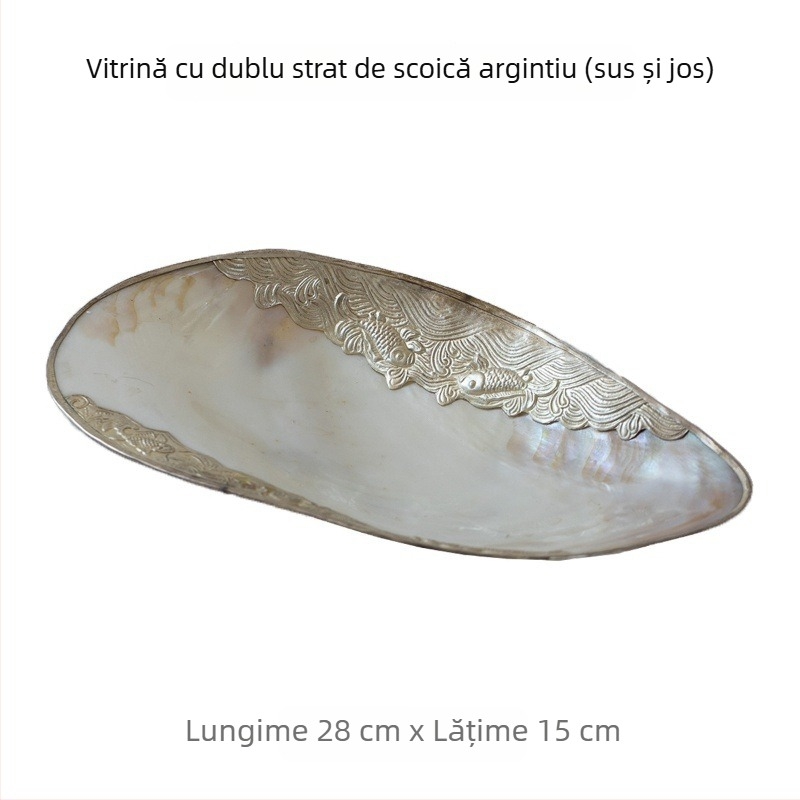 Tavă adâncă pentru depozitare bijuterii și cosmetică, porțelan din os, formă neregulată, suprafață dintr-o singură piesă, stil modern minimalist