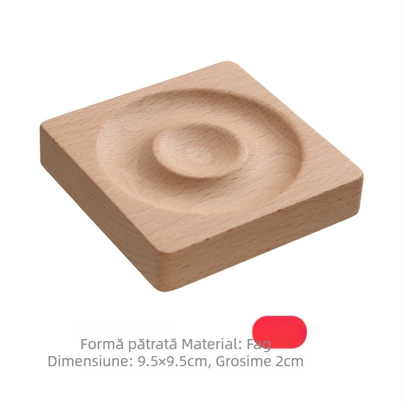 Suport de afișaj pentru brățări, lemn masiv – structură cu două niveluri, stil artistic