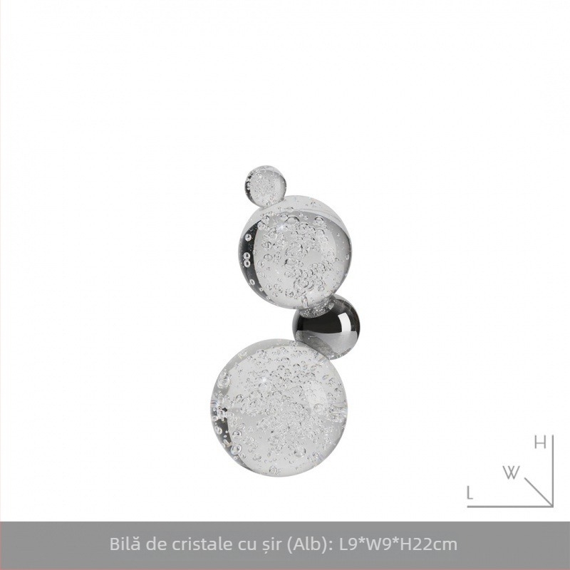 Ornament decorativ pentru mobilierul de TV din living, desen animat drăguț — sticlă K9 cristal, stil modern simplu, fără personalizare, marcă by the south