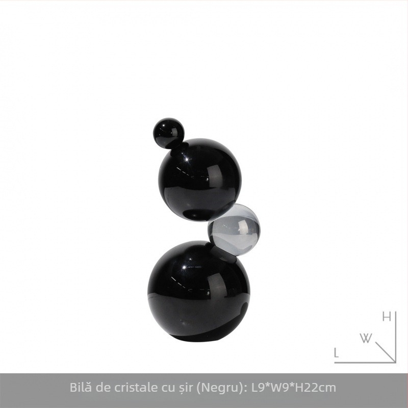 Ornament decorativ pentru mobilierul de TV din living, desen animat drăguț — sticlă K9 cristal, stil modern simplu, fără personalizare, marcă by the south