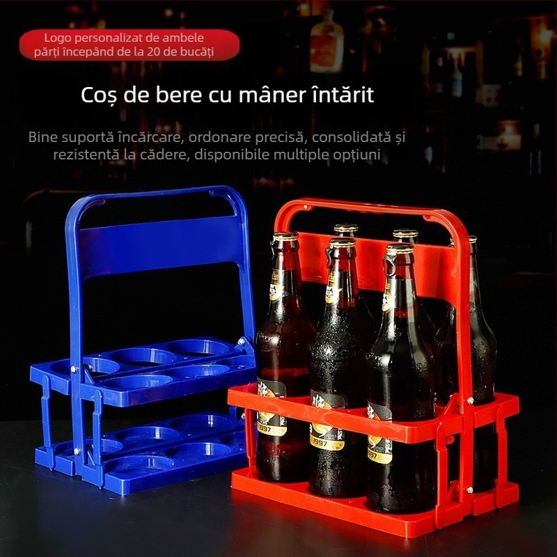 Raft de bere din plastic, pliabil, portabil pentru bar/KTV, cu logo Bo Dian