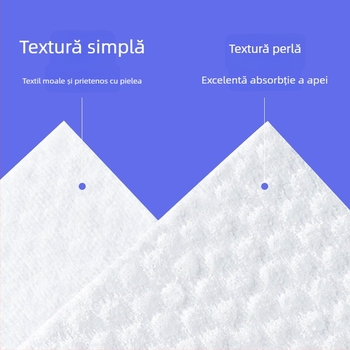 Prosop de față, de unică folosință, pentru saloane de înfrumusețare, din fibre vegetale, țesătură plată